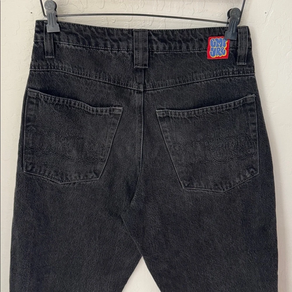 Empyre Black Relaxed Ultra Baggy Wash Skate Jeans Size 28 Inseam 25 - Picture 3 of 8